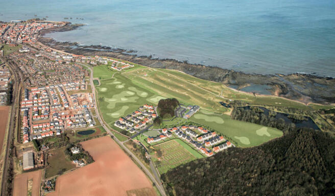 new homes in dunbar | ariel view of proposed layout