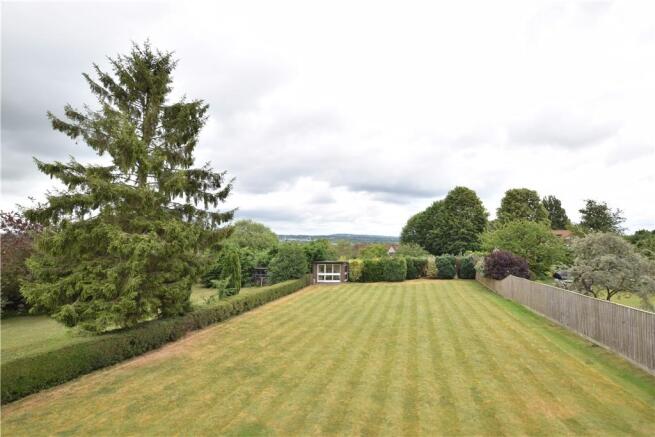 Elevated photo of the garden