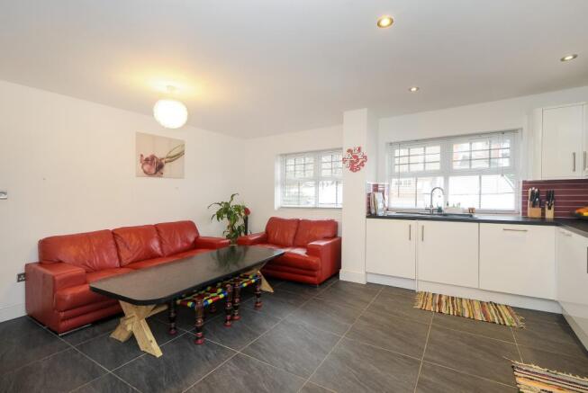 Kitchen with Dining & Living Area