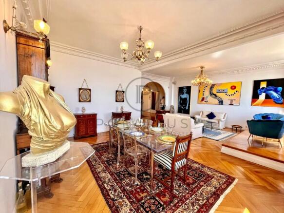 Elegant living room with classic decor and stylish