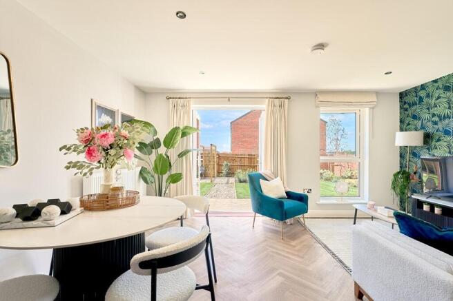 French doors let the outside in