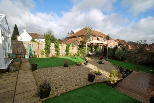 Rear garden side
