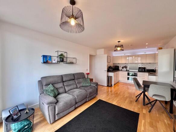 open plan lounge ...