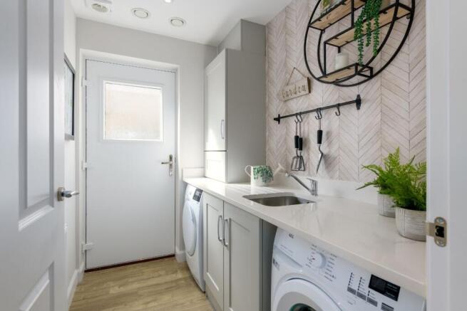 Utility room in 4 bed Glenbervie home