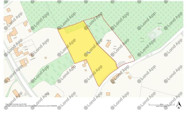 Danes Beacon - Land Plan - yellow area available b