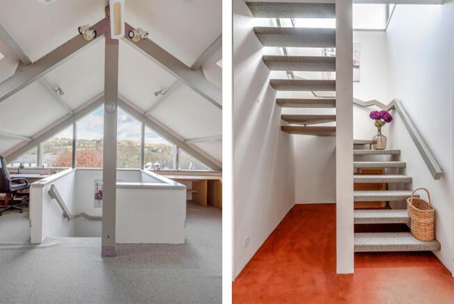 Window & Stairs Split Photo