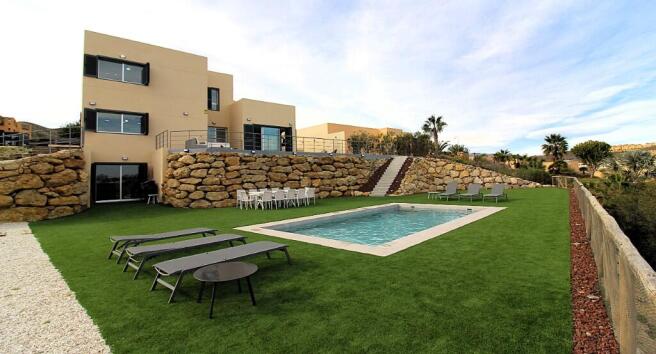 Facade and pool