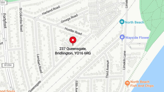 map of the area