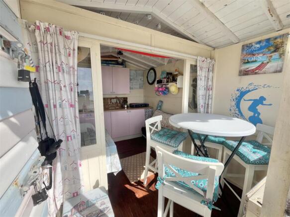 INTERNAL VIEW OF BEACH HUT