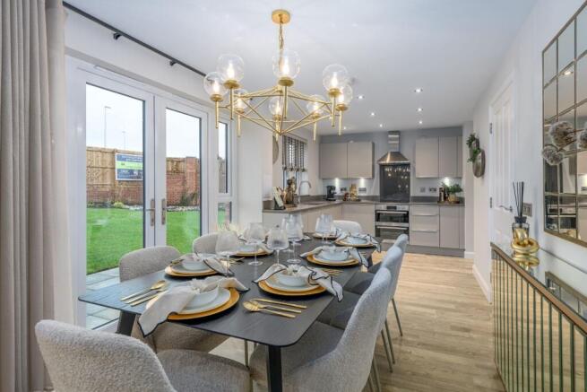 Kitchen/dining room in 4 bedroom Balloch house type