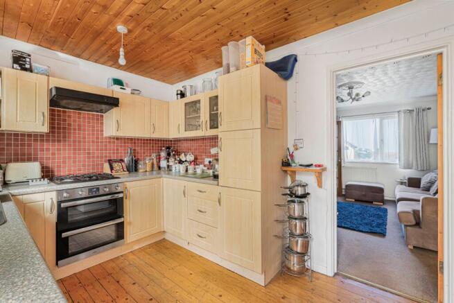 Kitchen into living room