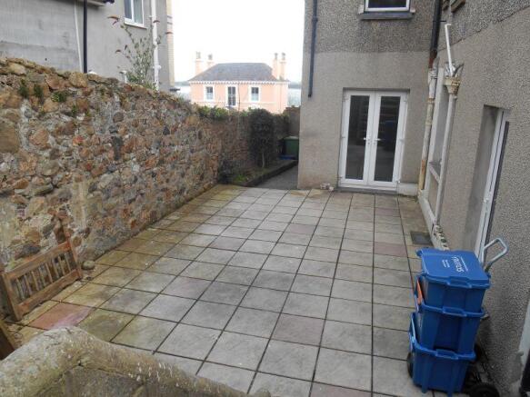 External rear/side patio