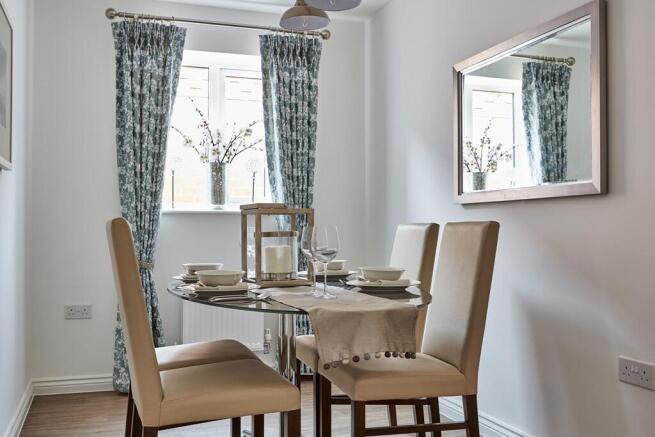 An example of a bungalow dining area