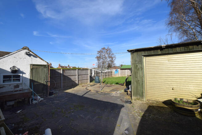 Garage and patio