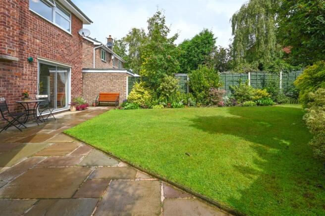 Private rear gardens