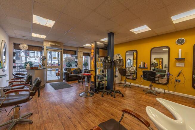 Hairdresser shop floor