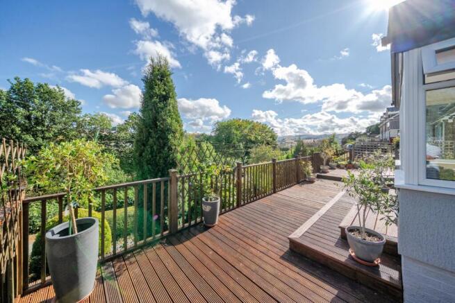 Timber decked terrace