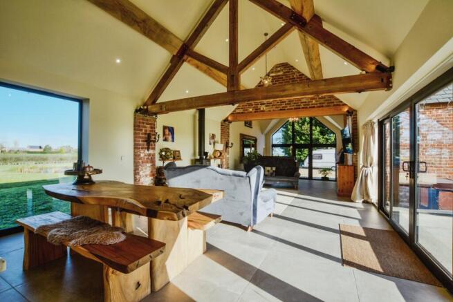 Open plan dining/living space