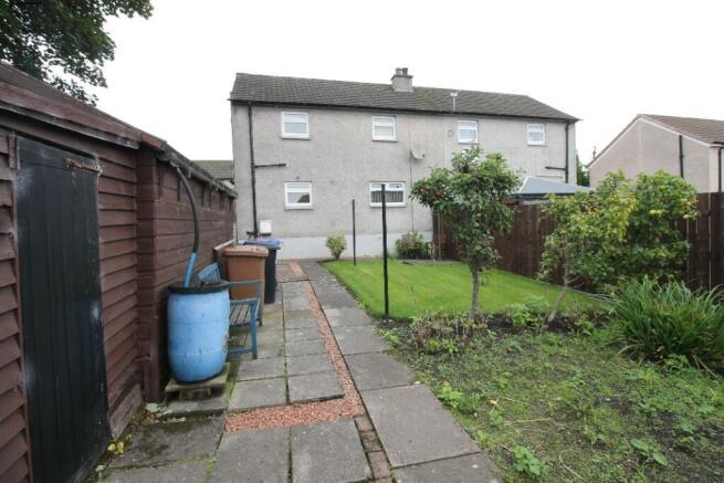 Rear of property