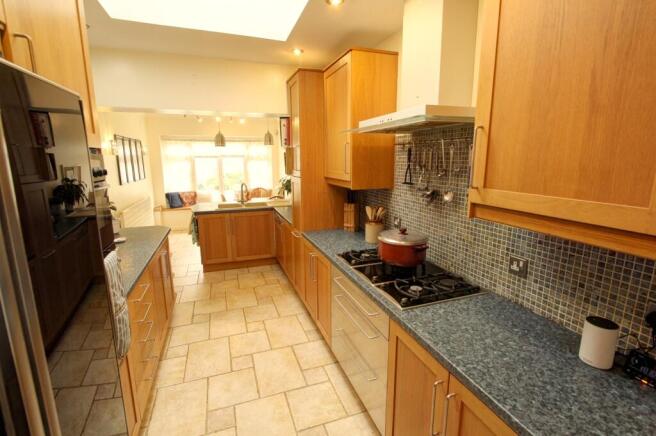 Kitchen front to rear