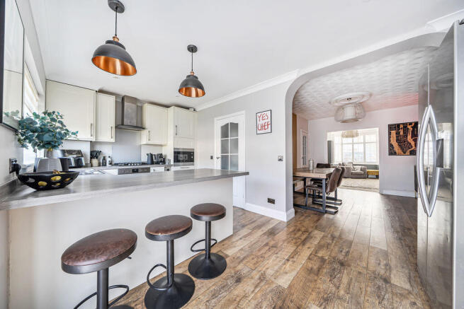 Kitchen/ Breakfast Room into diner in...