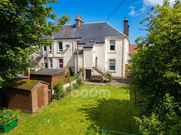 Mains Road, Beith rear garden