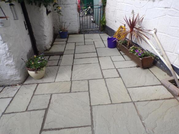 Paved patio area