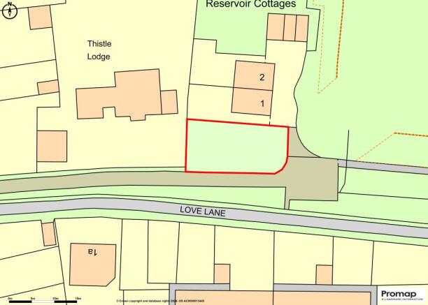 Land adjoining 1 and 2 Reservoir Cottages, Abbots Langley, Hertfordshire, WD5 0QA