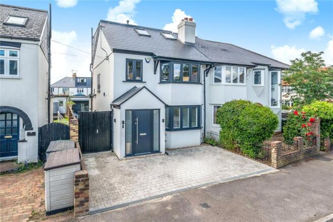 4-bed semi-detached on Melrose Gardens, Hersham, KT12, £865,000