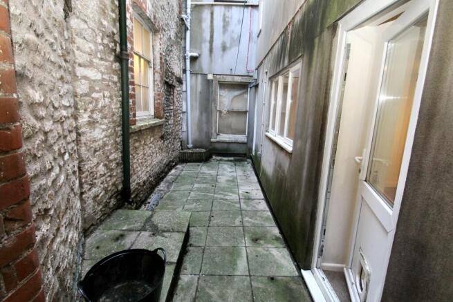 Outside paved area