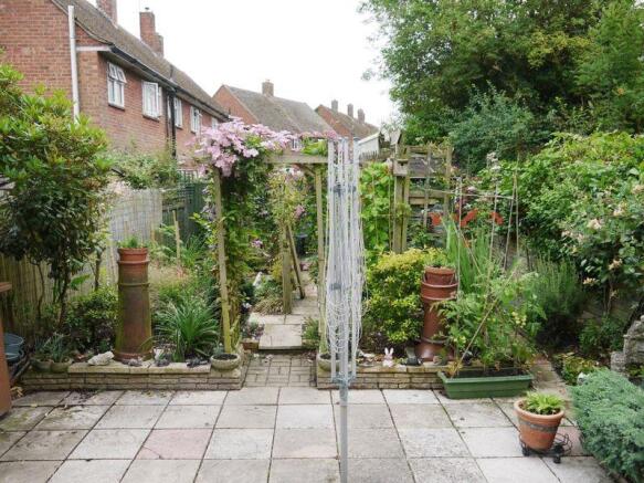 50' rear garden