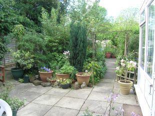 Rear garden terrace