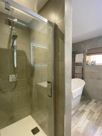 Family bathroom with bath & shower