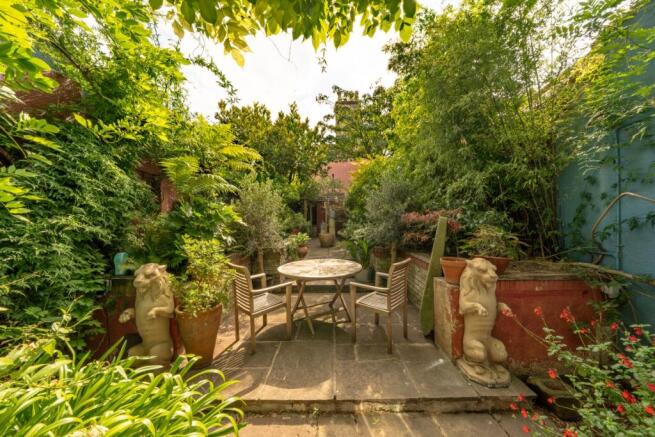 South facing walled garden