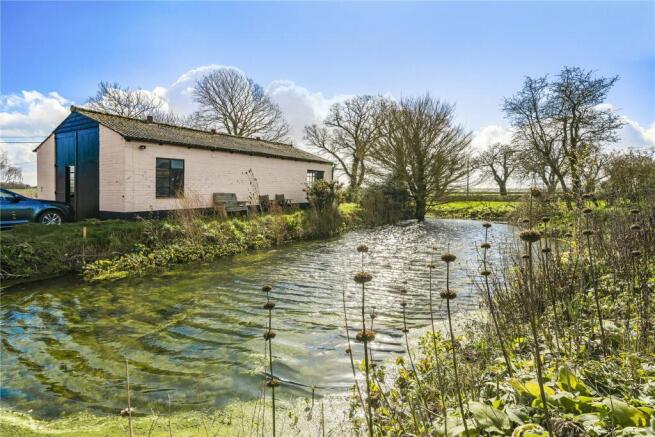 Pond and Garage