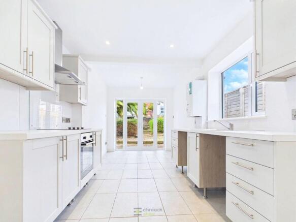Kitchen through to Garden