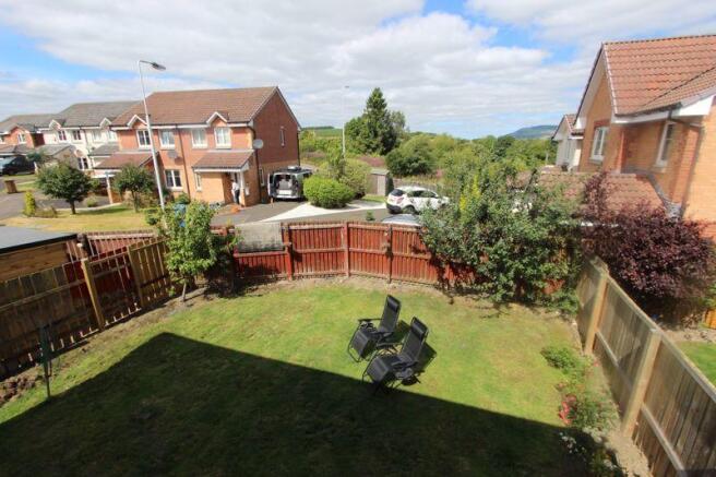 View from bedroom 3 into the garden