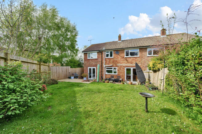 Private South facing rear garden