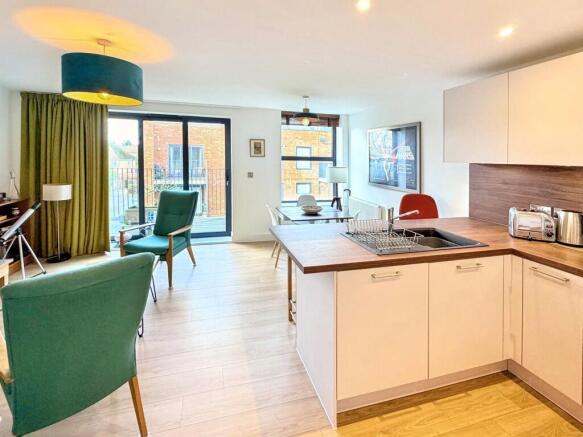 Open Plan Reception Room and Kitchen