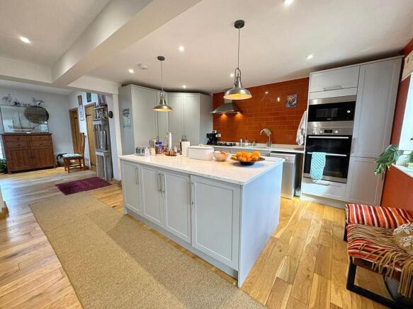 Kitchen from stai...