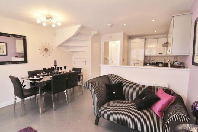 Open plan family/dining room