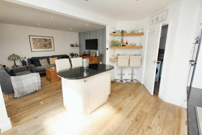 Kitchen open to the Living Room