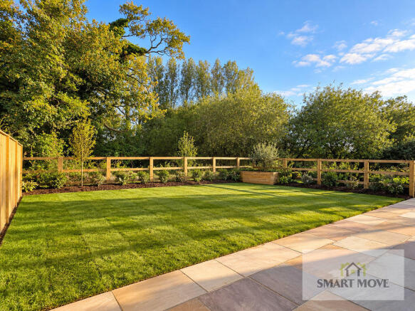 Rear Garden - AI Enhanced