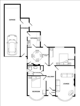 2 D Floor Plan