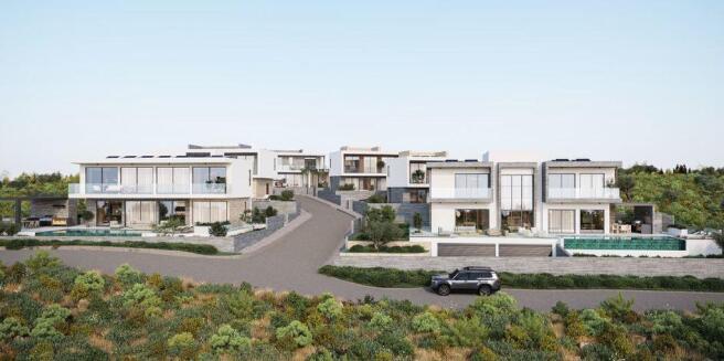 Front of Villas -