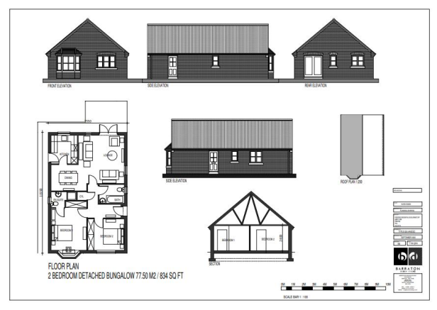 Two x 2 bedroom detached bungalows