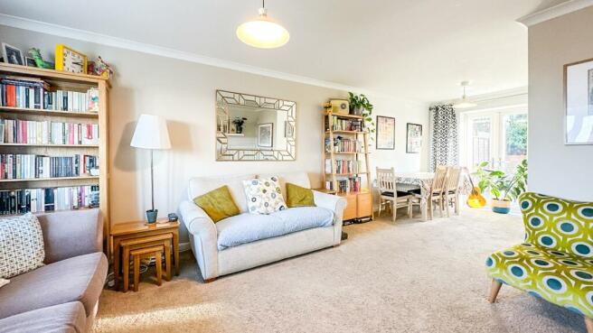 living room and dining room