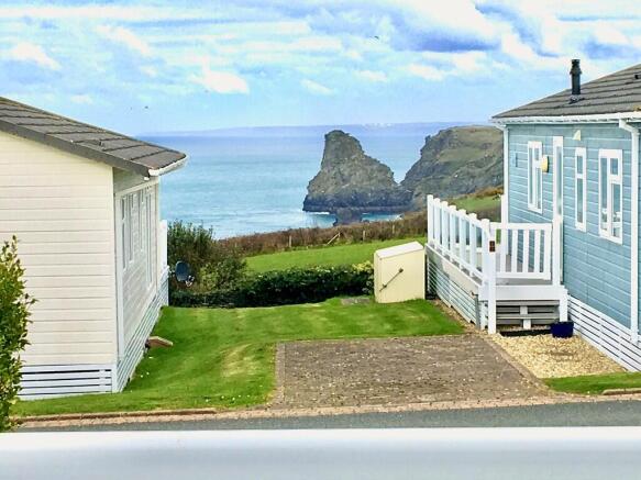 View from decking
