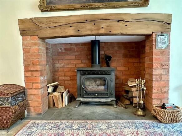 fireplace in sitting room