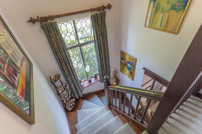 Landing with double casement window